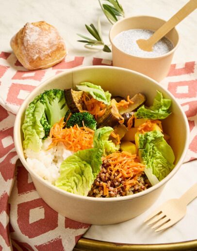 Salade de lentilles et graines de kasha